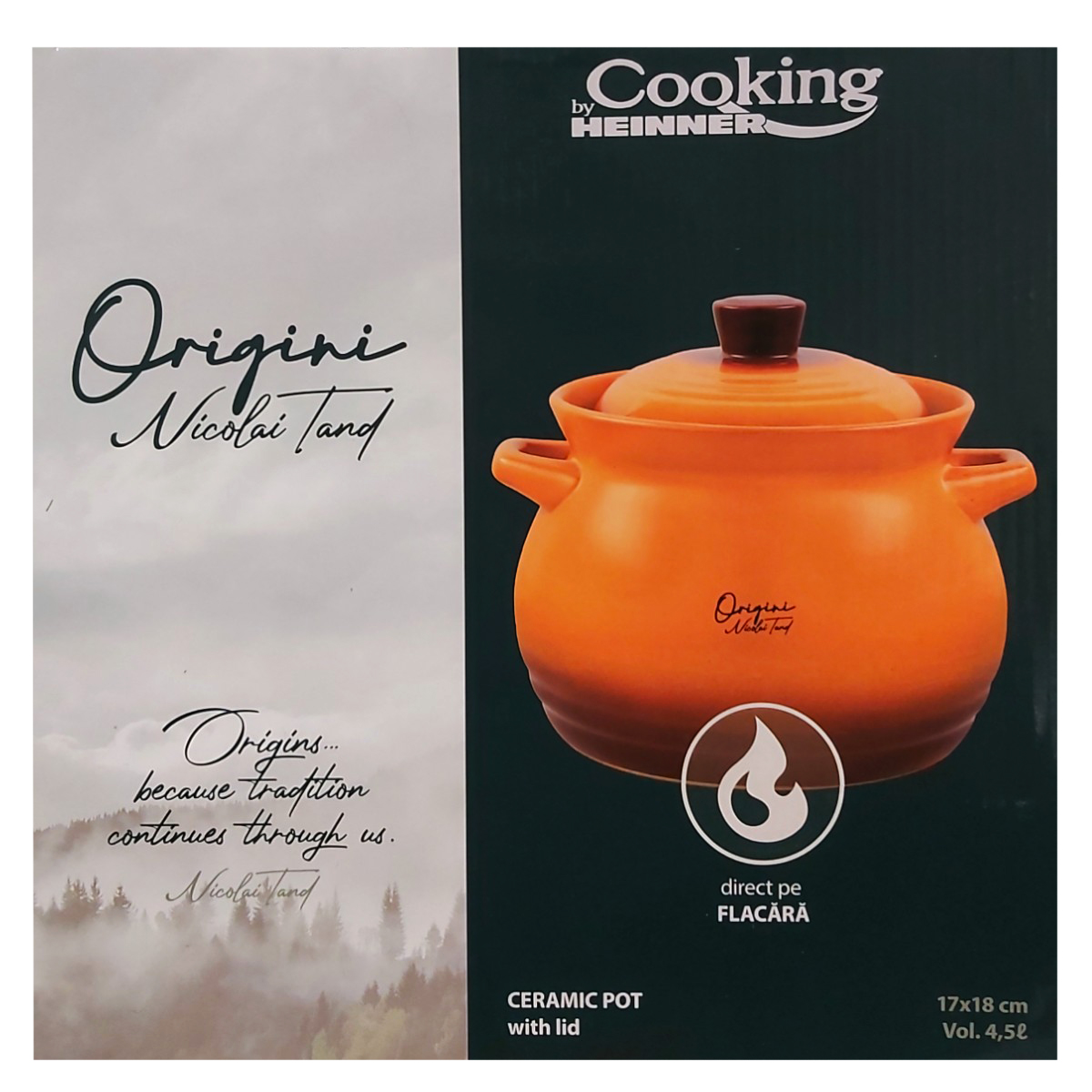 COOKING BY HEINNER OALA CERAMICA+CAPAC 17X18CM 4.5L HR-FJ-052