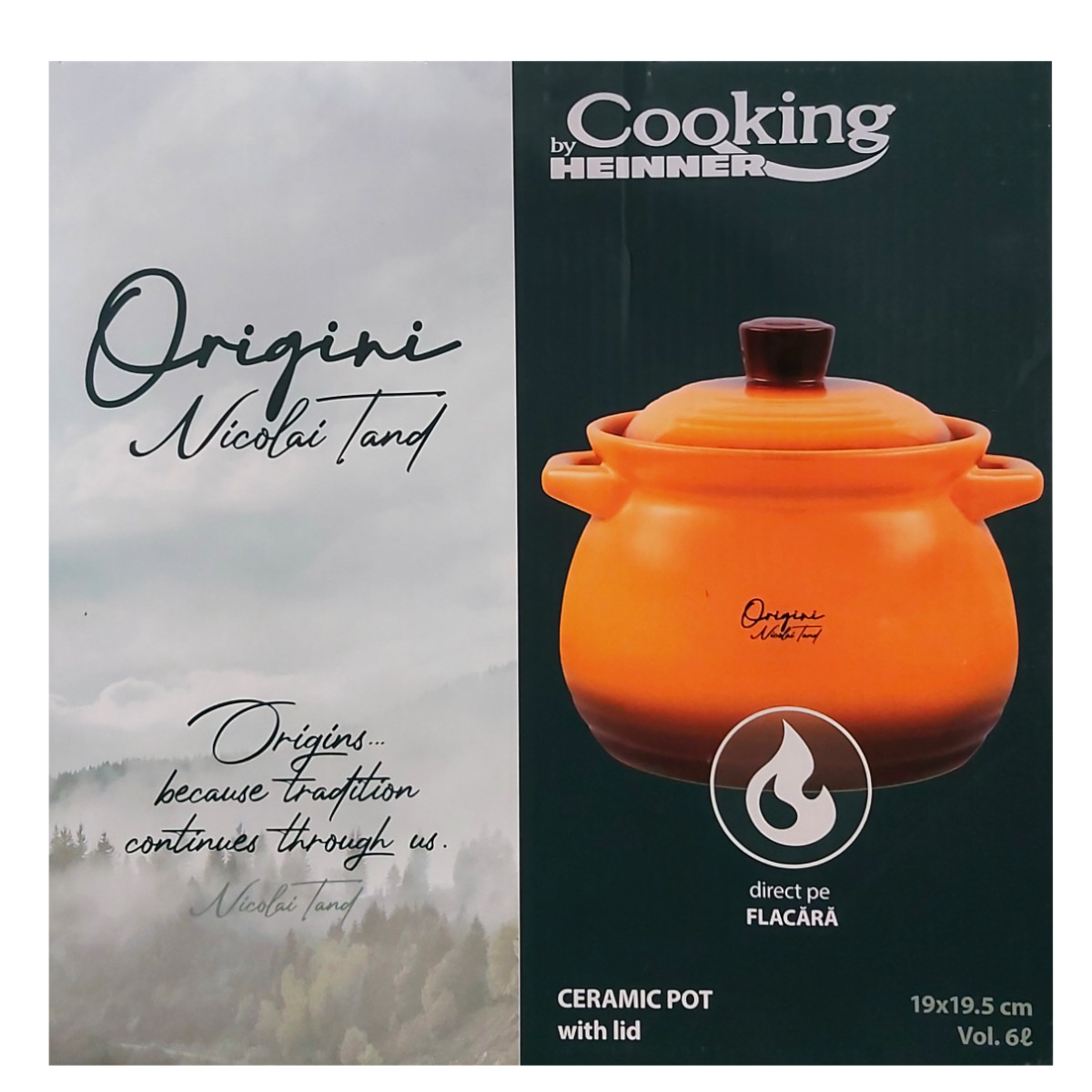 COOKING BY HEINNER OALA CERAMICA+CAPAC 19X19.5CM 6L HR-FJ-070