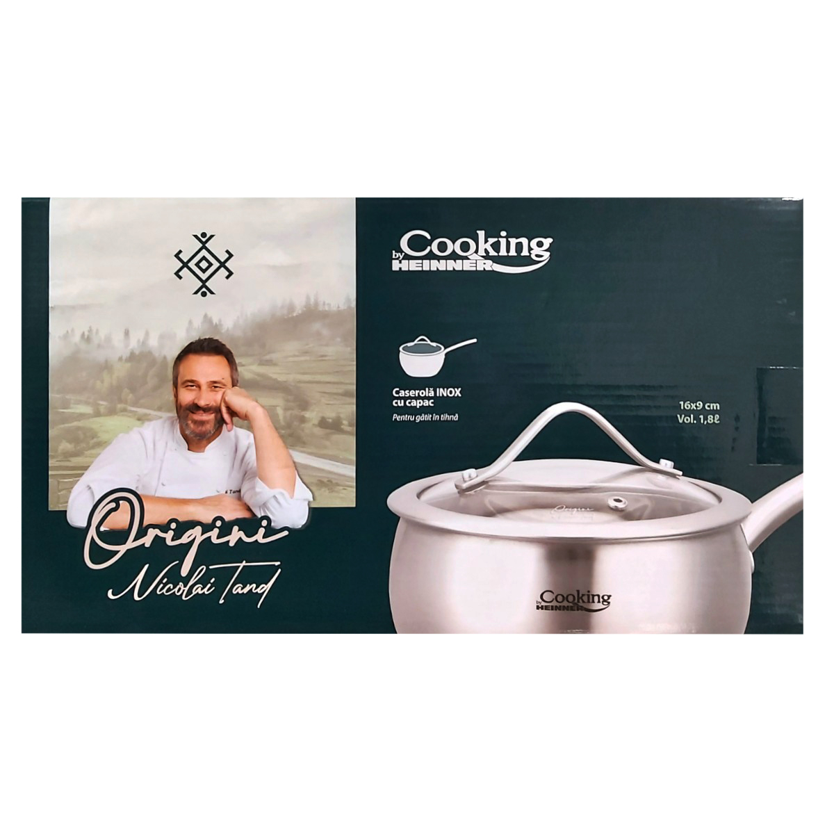 COOKING BY HEINNER CRATITA INOX CU COADA+CAPAC 16X9CM HR-RW-T018