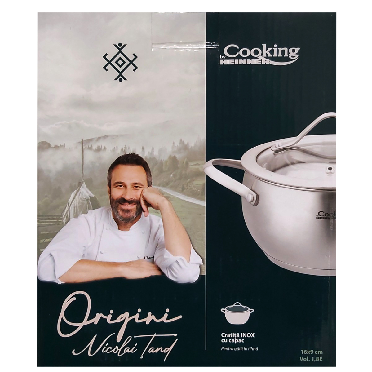 COOKING BY HEINNER CRATITA INOX+CAPAC 16X9CM 1.8L HR-RW-T018C