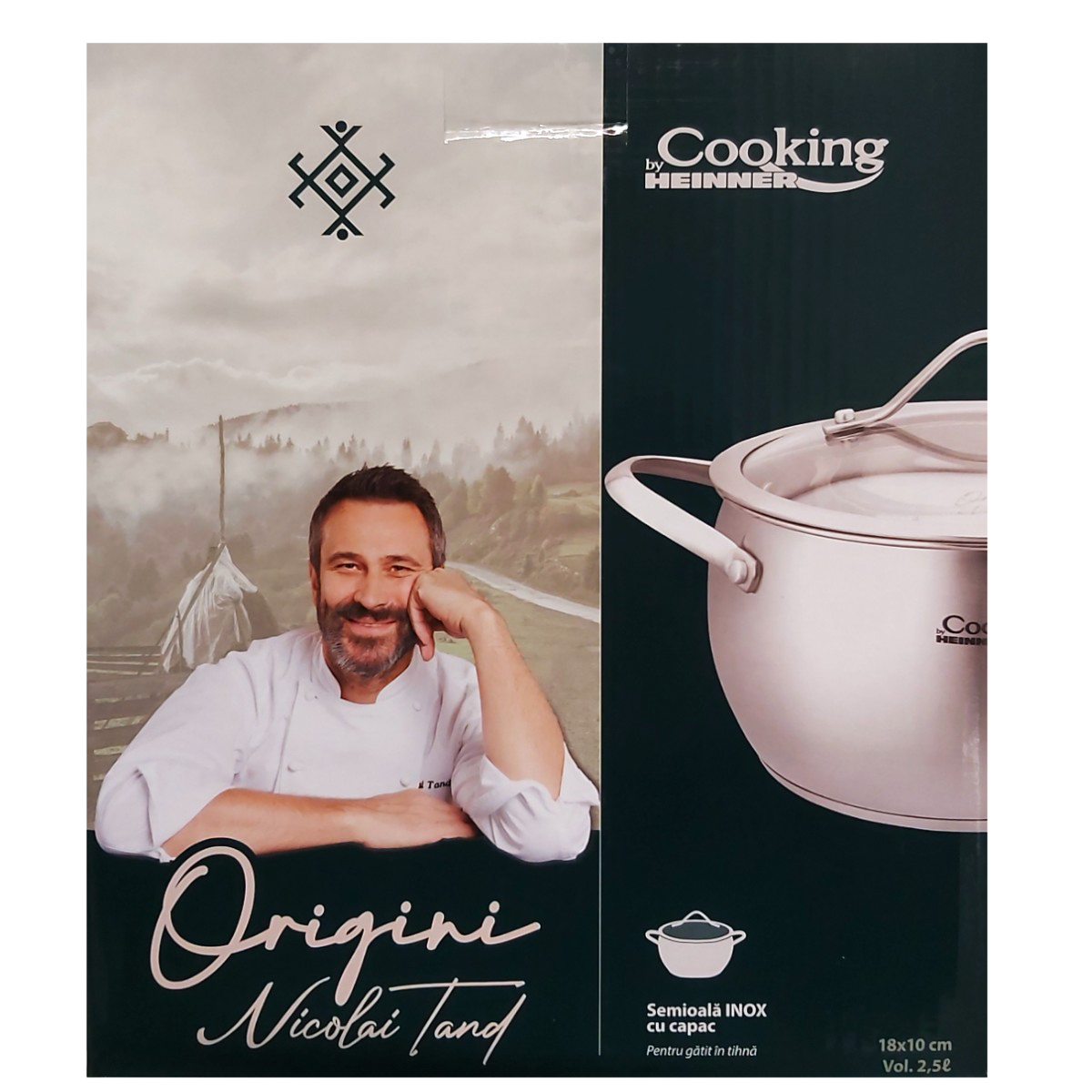 COOKING BY HEINNER SEMIOALA INOX+CAPAC 18X10CM 2.5L HR-RW-T025