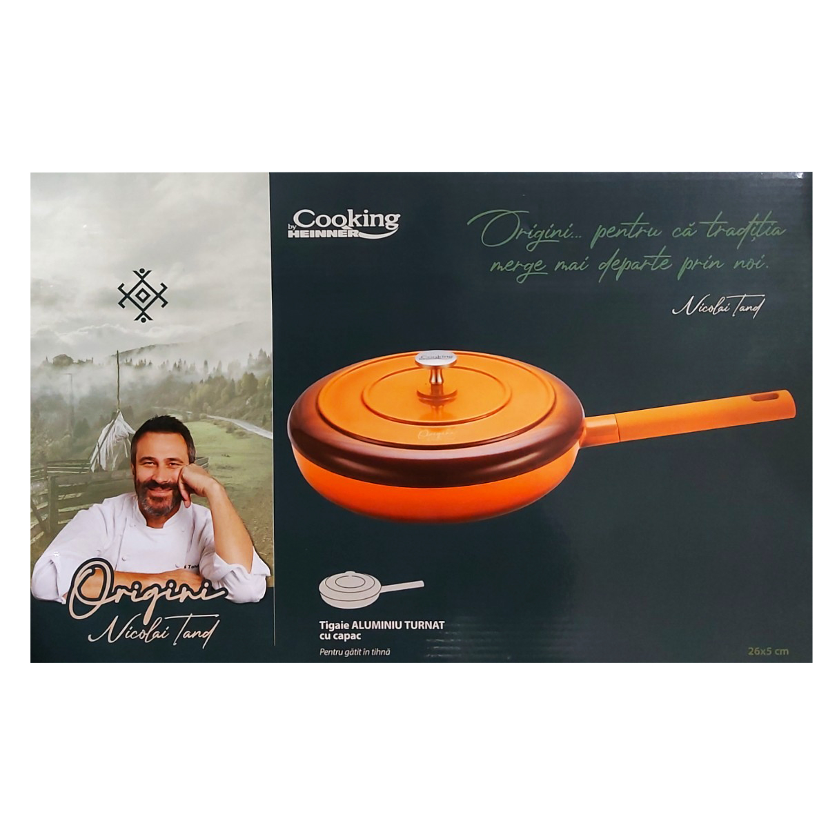 COOKING BY HEINNER TIGAIE ALUMINIU+CAPAC 26X5CM HR-BJK-26T