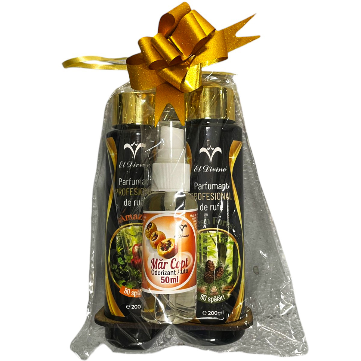 EL DIVINO SET PARFUM RUFE AMAZON&FRESH FOREST+ODORIZANT AUTO MAR COPT