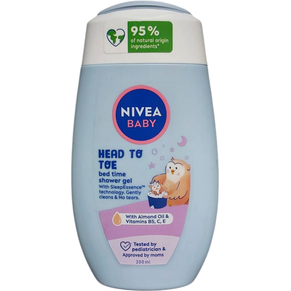 NIVEA BABY GEL DE DUS 200ML BED TIME ALMOND OIL&VITAMINS