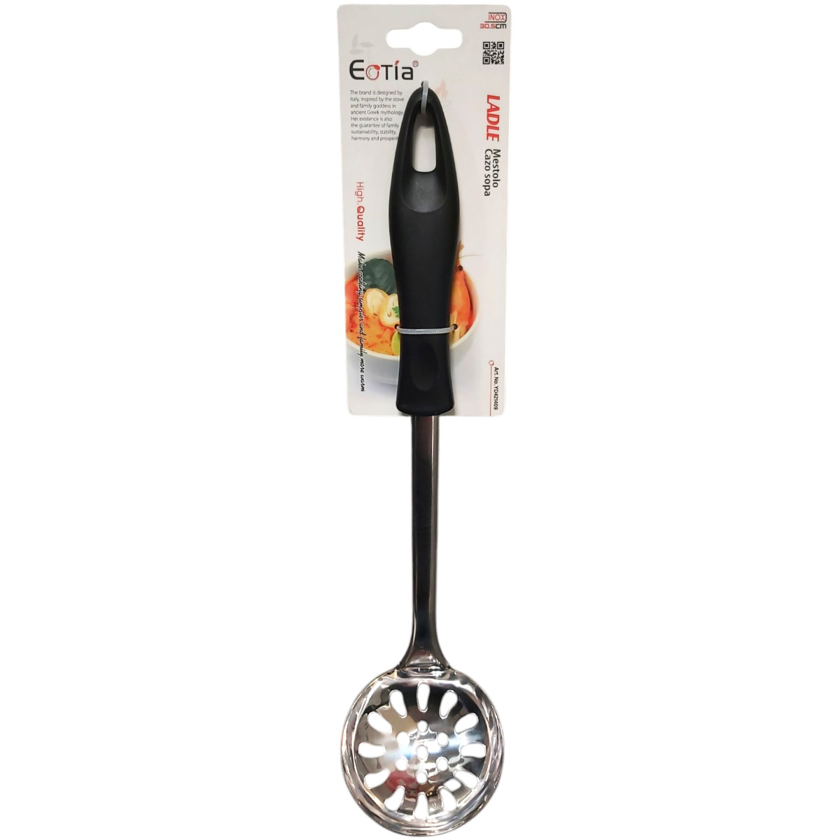 EOTIA STRECURATOARE INOX CU MANER PLASTIC 30.5CM 421409