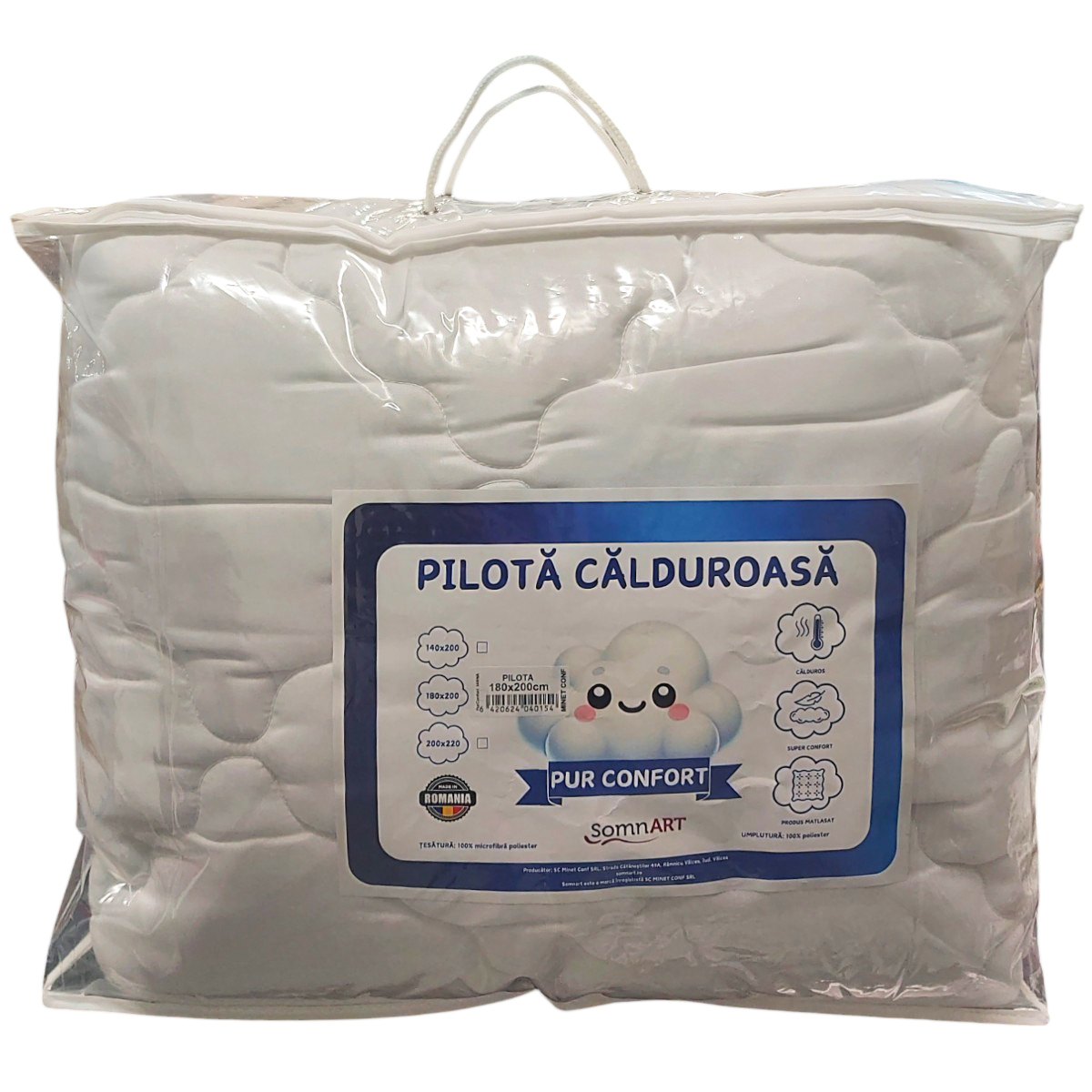 PUR CONFORT PILOTA MICROFIBRA 180X200CM