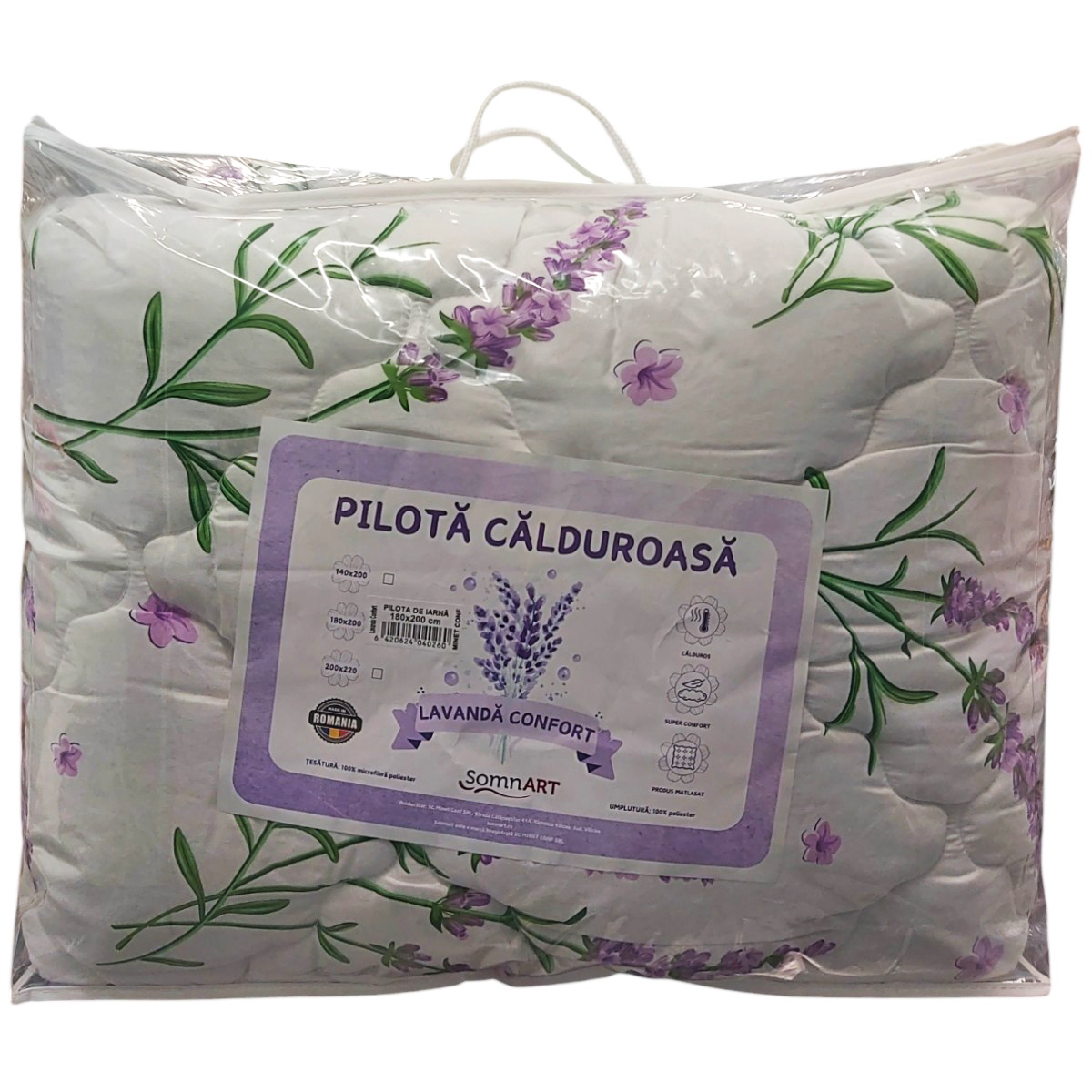 LAVANDA CONFORT PILOTA MICROFIBRA 180X200CM
