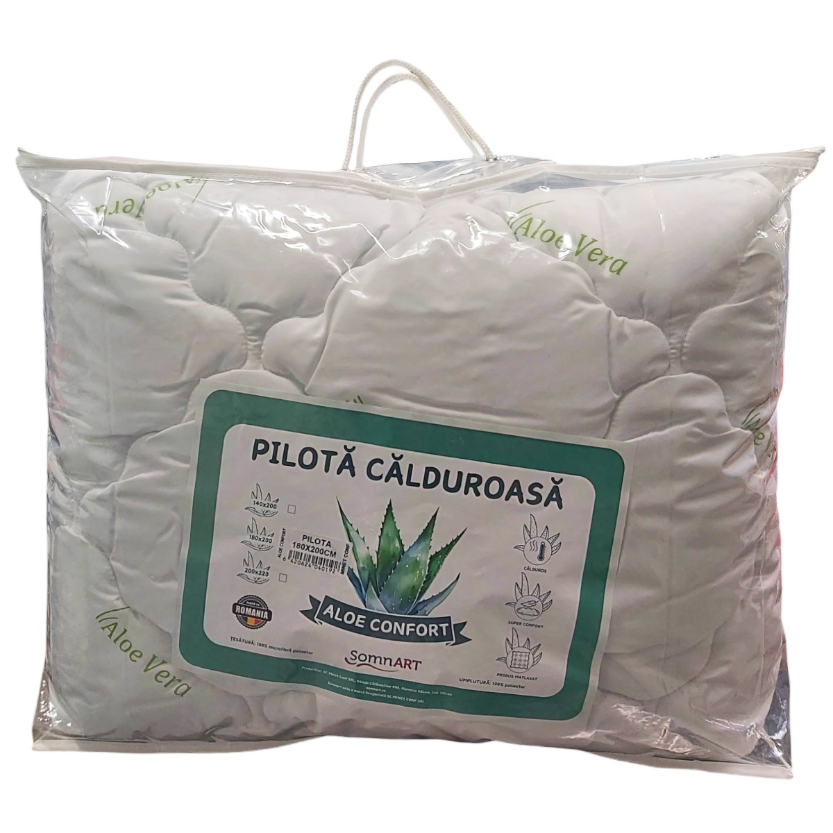 ALOE CONFORT PILOTA MICROFIBRA 180X200CM