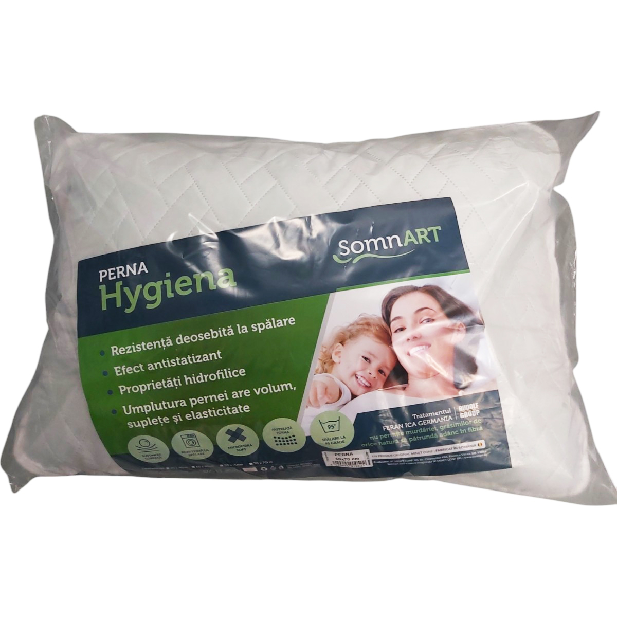 HYGIENA PERNA MATLASATA MICROFIBRA 50X70CM