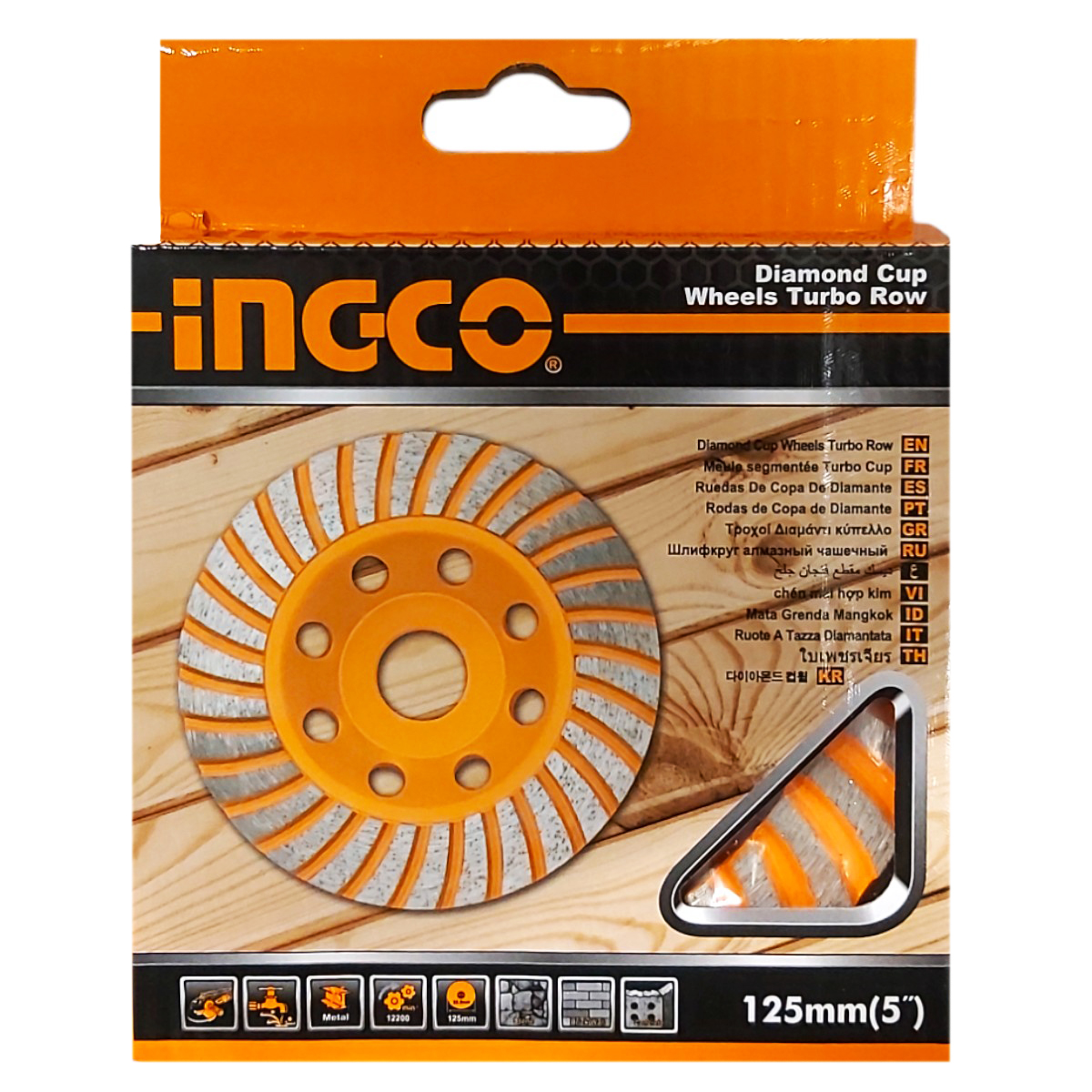 INGCO DISC DIAMANTAT PENTRU SLEFUIT TURBO 125MM CGW011251