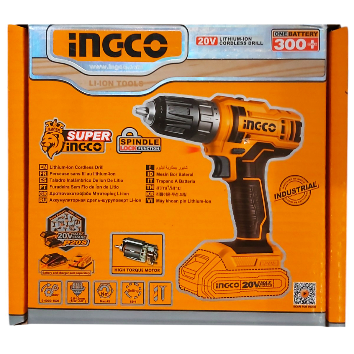 INGCO BORMASINA FARA FIR 20V CDLI200515
