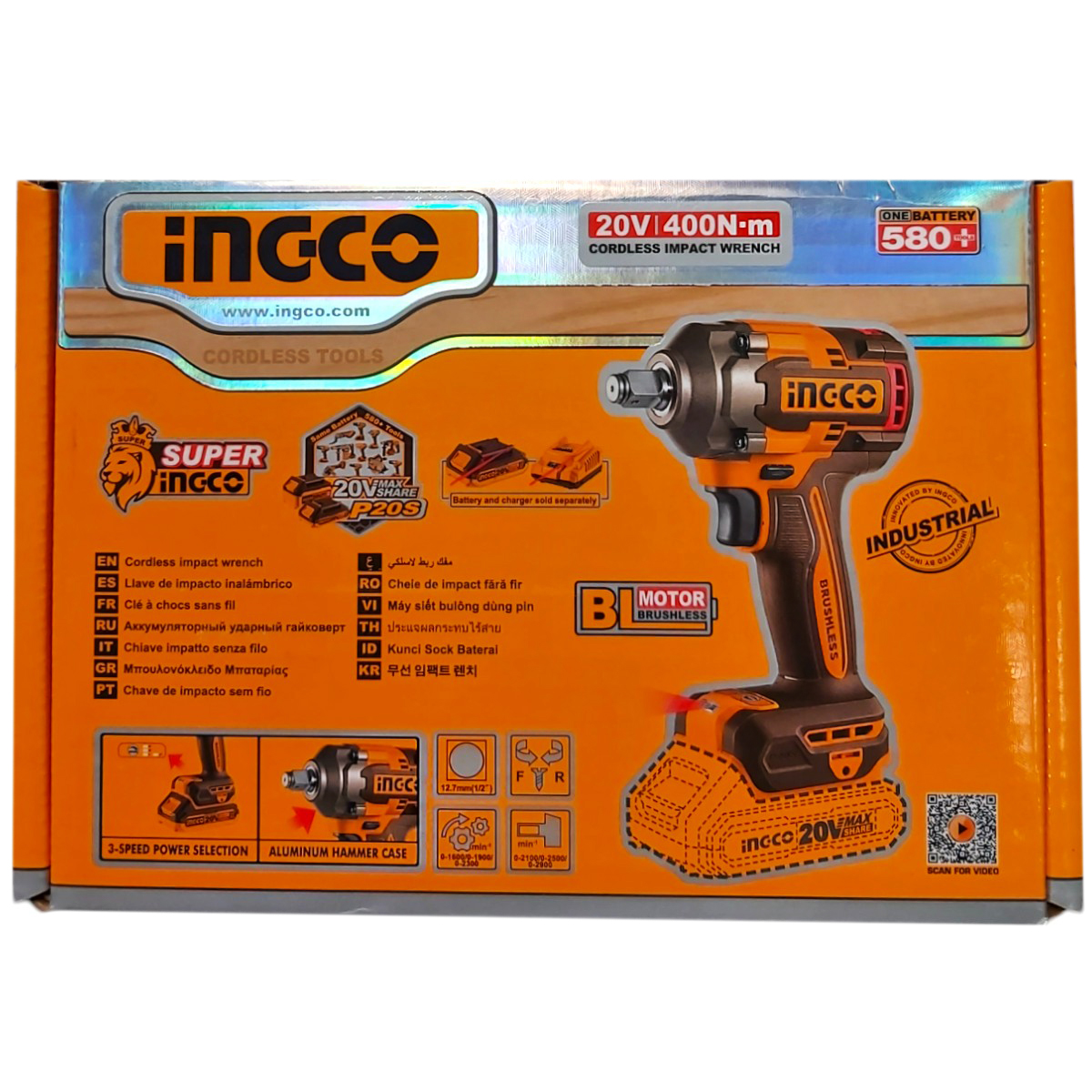 INGCO CHEIE CU IMPACT FARA FIR 20V CIWLI20401