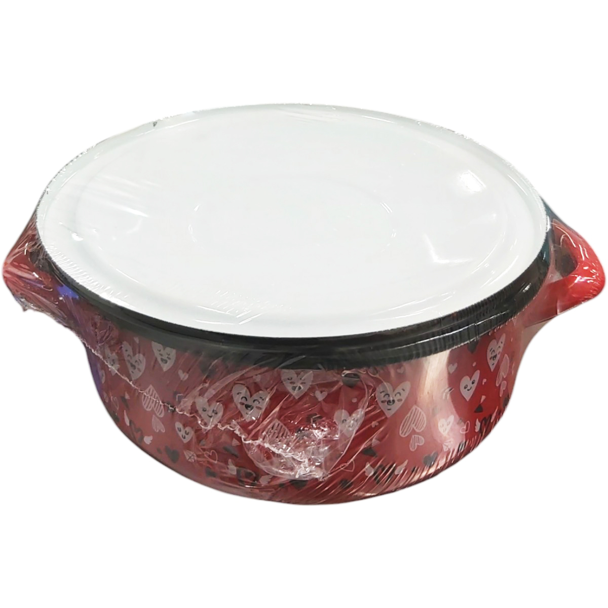 CRATITA STANDARD 21 CM CU TORTI SI CAPAC DECOR INIMIOARE 813|39/21