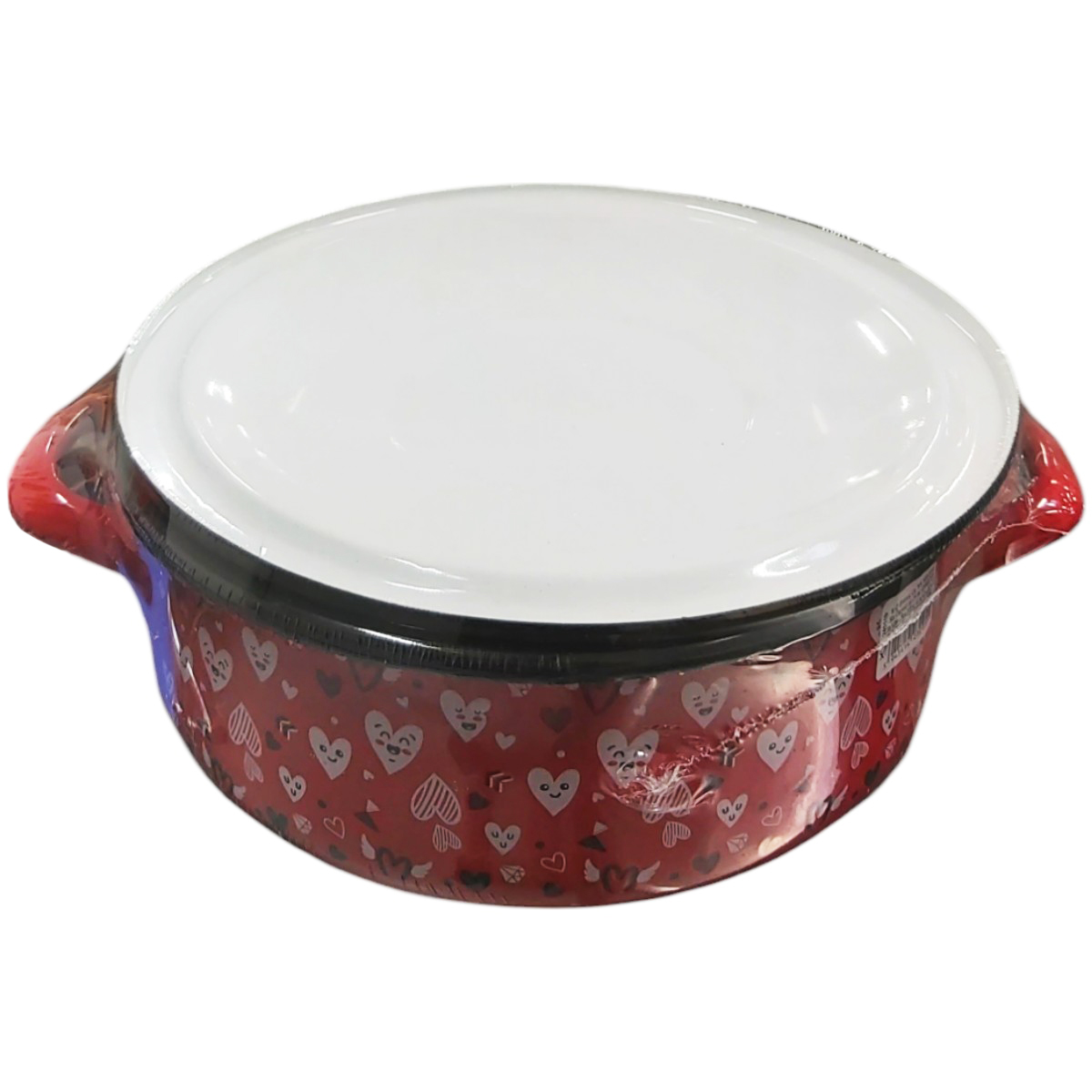 CRATITA STANDARD 23 CM CU TORTI SI CAPAC DECOR INIMIOARE 813|39/23