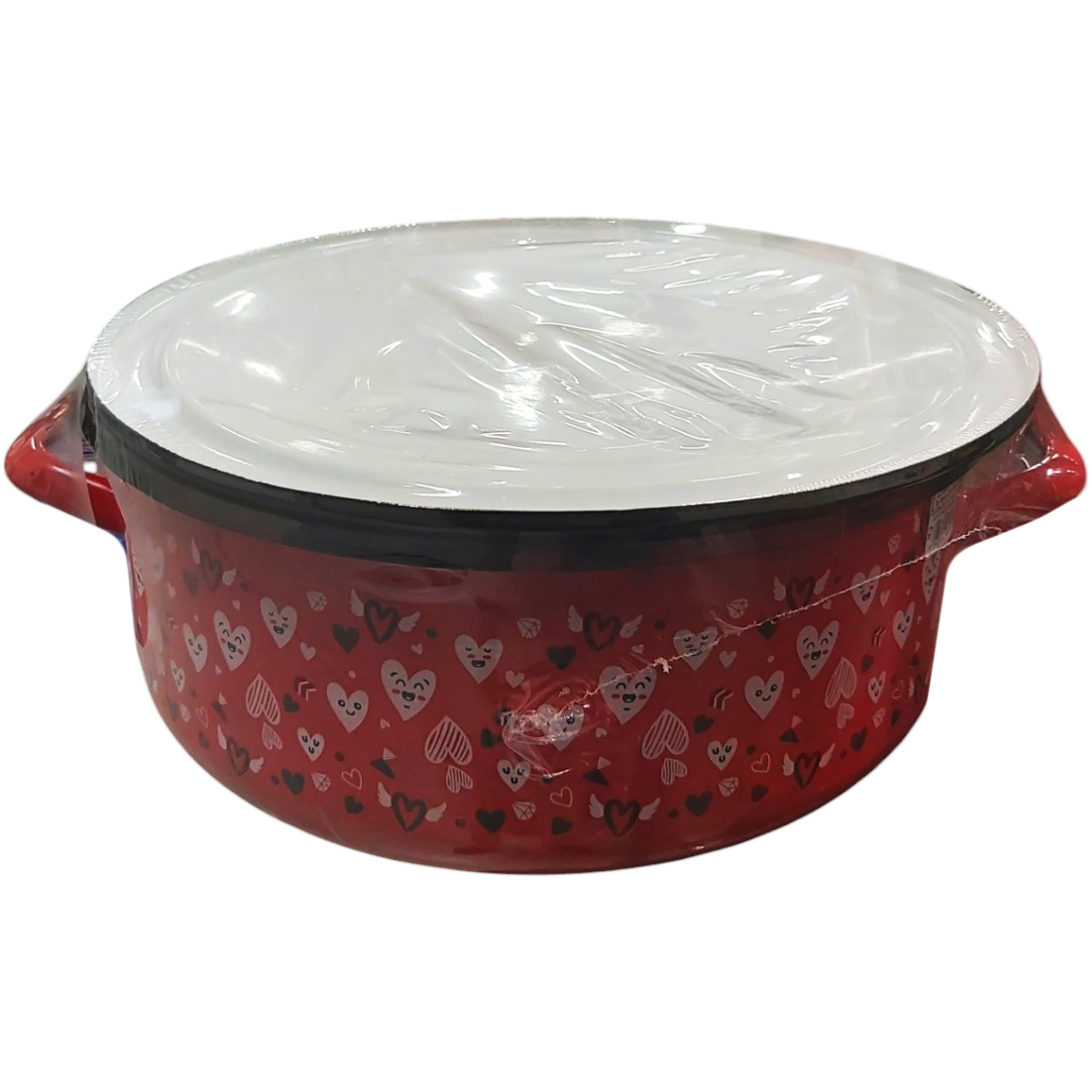 CRATITA STANDARD 28CM CU TORTI CI CAPAC DECOR INIMIOARE 813I39/28 ID1S/1