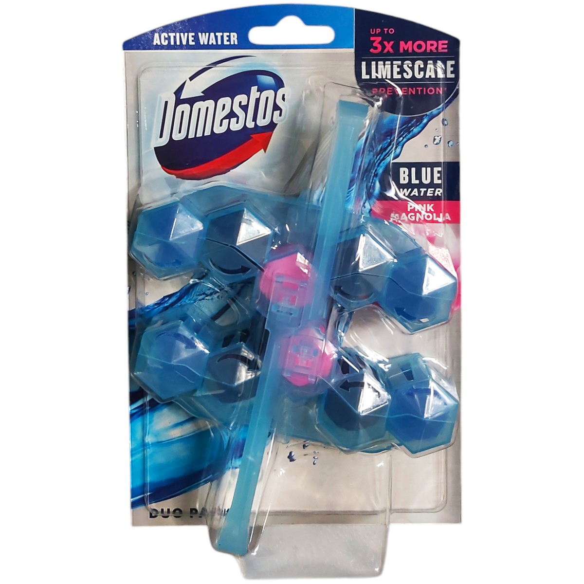 DOMESTOS POWER5 BLUE WATER ODORIZANT WC PINK MAGNOLIA 2X53G