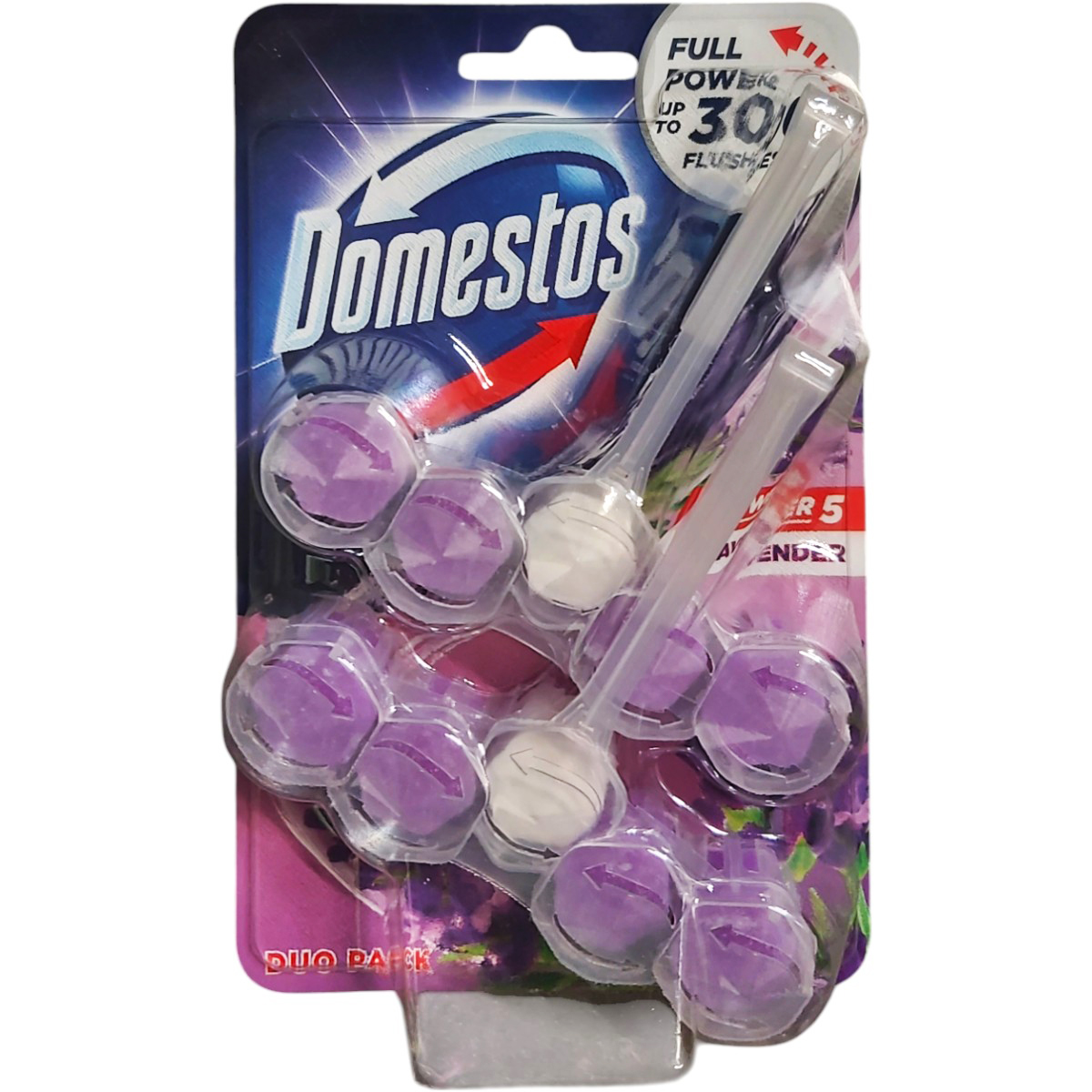 DOMESTOS POWER5 ODORIZANT WC LAVANDA 2X55G