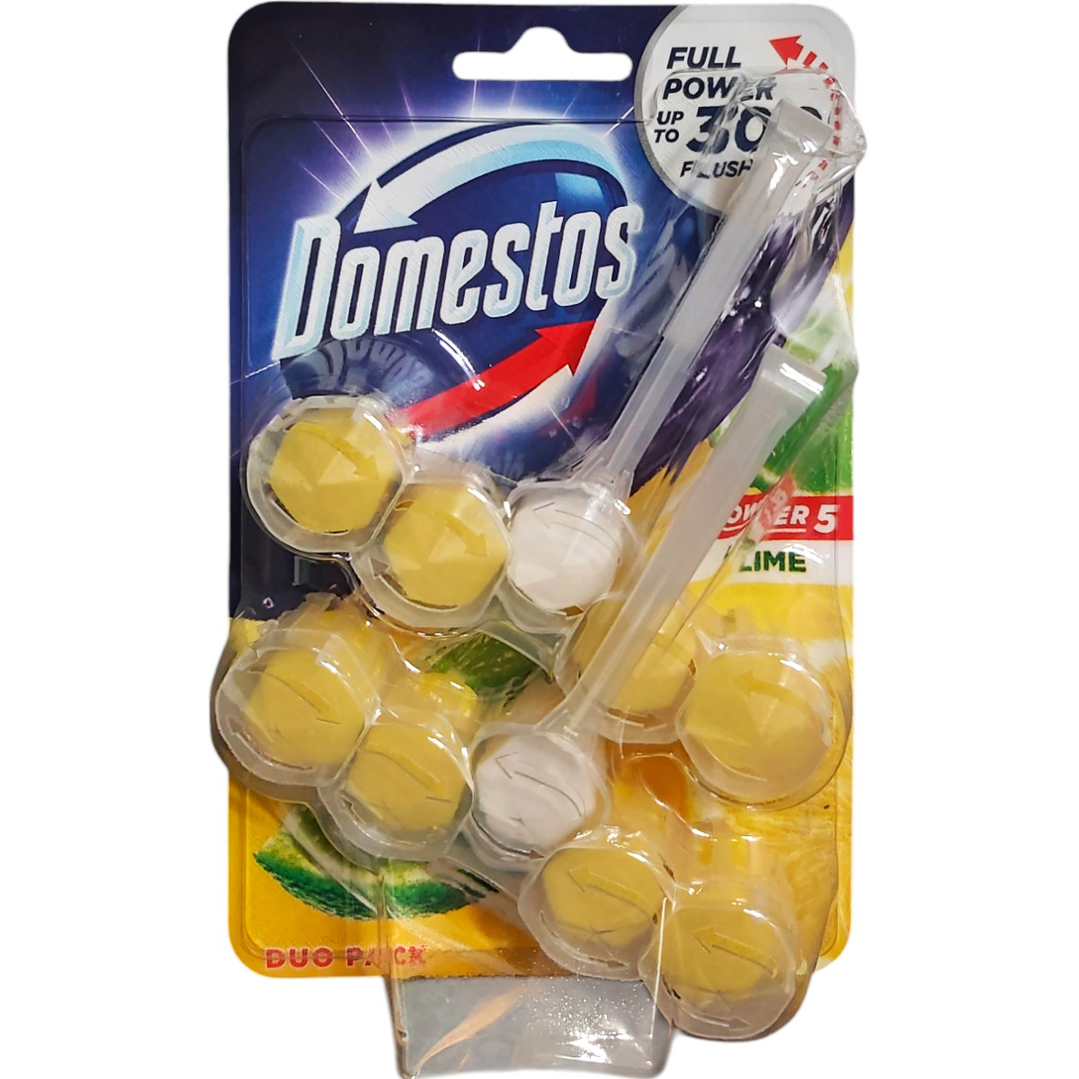 DOMESTOS POWER5 ODORIZANT WC LIME 2X55G