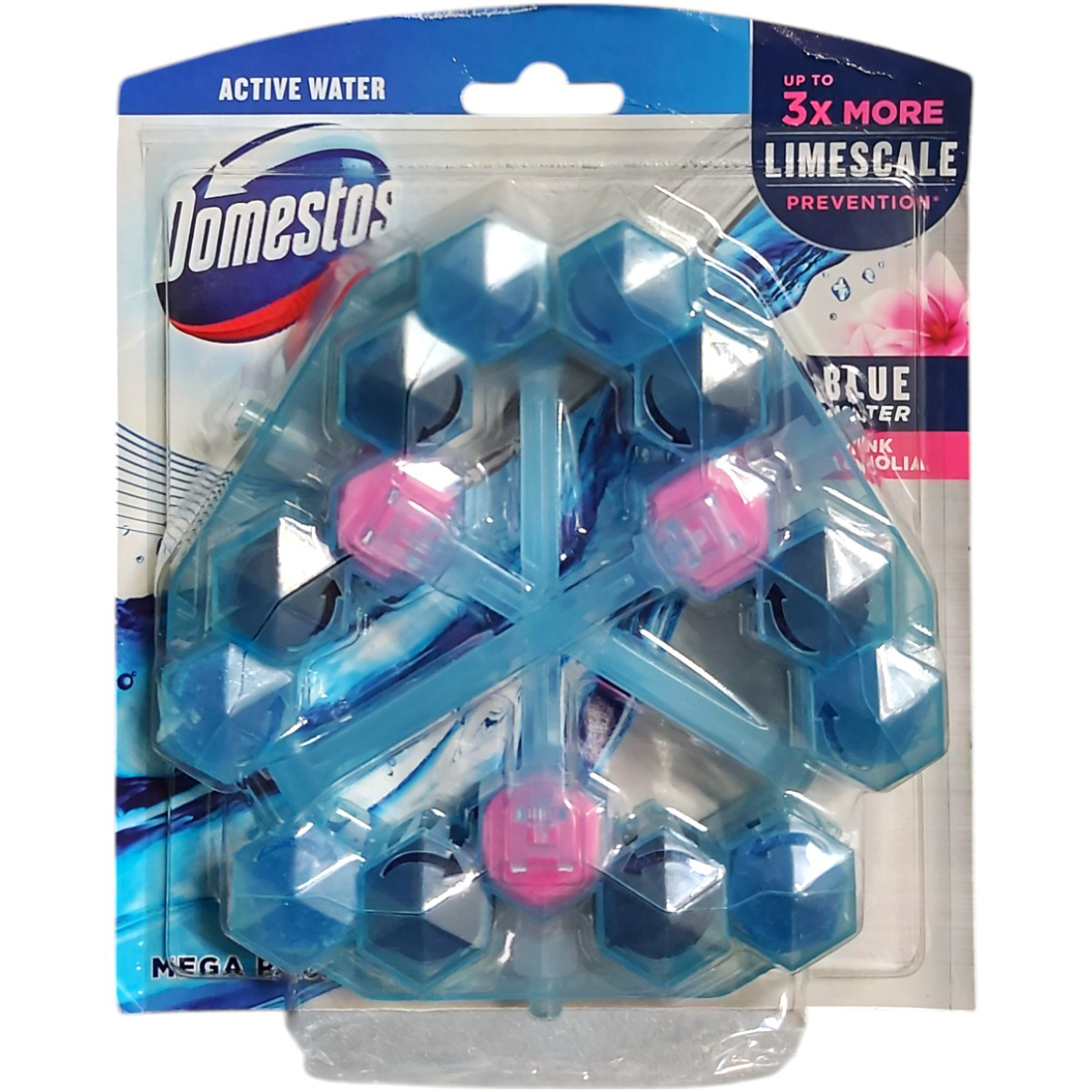 DOMESTOS POWER5 ODORIZANT WC BLUE WATER PINK MAGNOLIA 3X53G