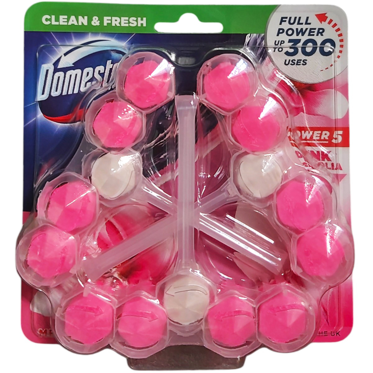 DOMESTOS POWER5 ODORIZANT WC PINK MAGNOLIA 3X55G