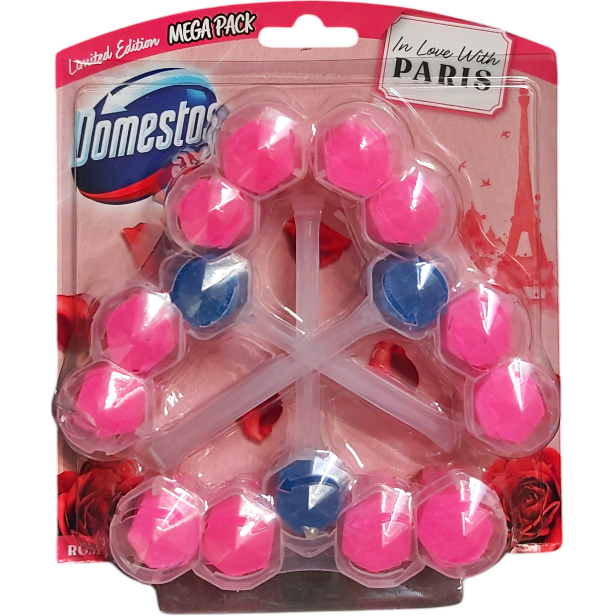 DOMESTOS POWER5 ODORIZANT WC ROMANTIC ROSE 3X55G