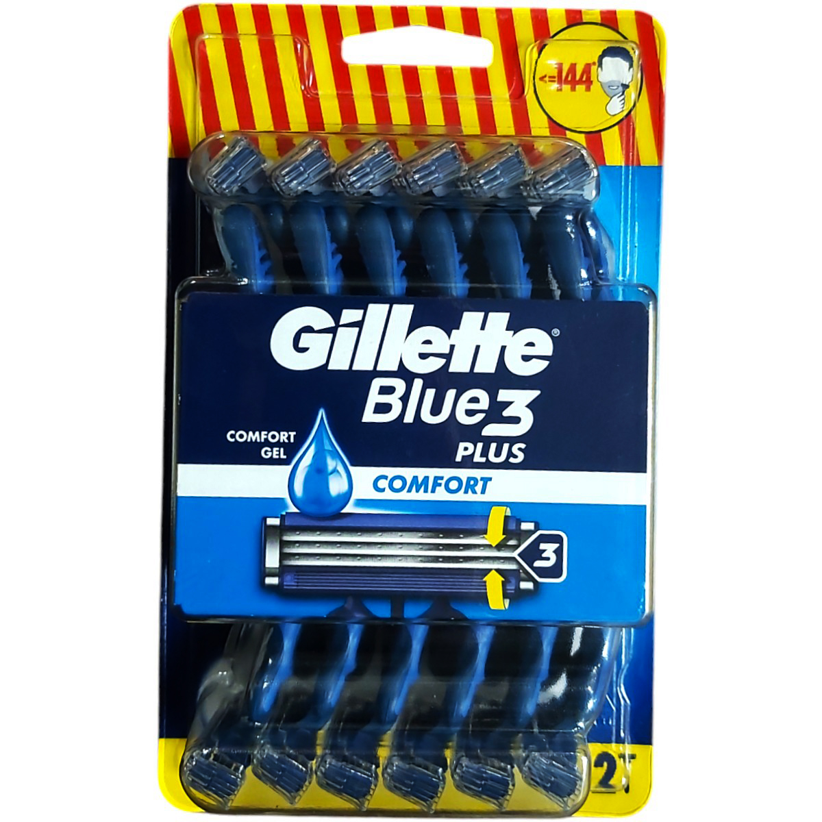 GILLETTE BLUE3 APARAT DE RAS PLUS COMFORT 3LAME 12BUC/SET