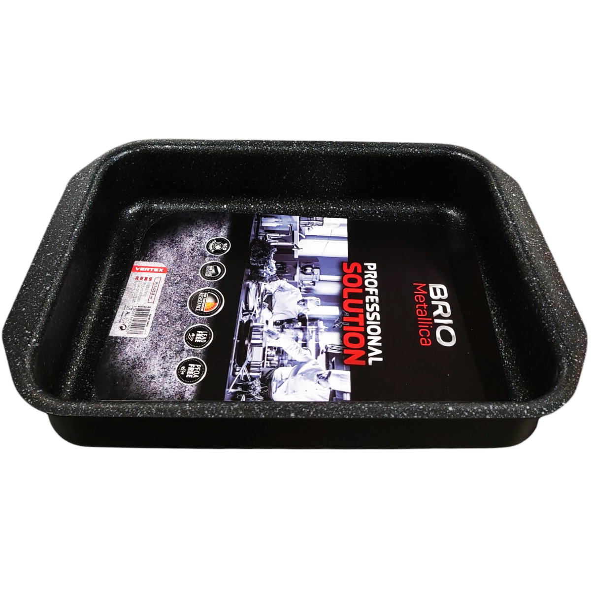 BRIO METALLICA TAVA COPT DREPTUNGHIULARA 35.5X25.8CM 104816