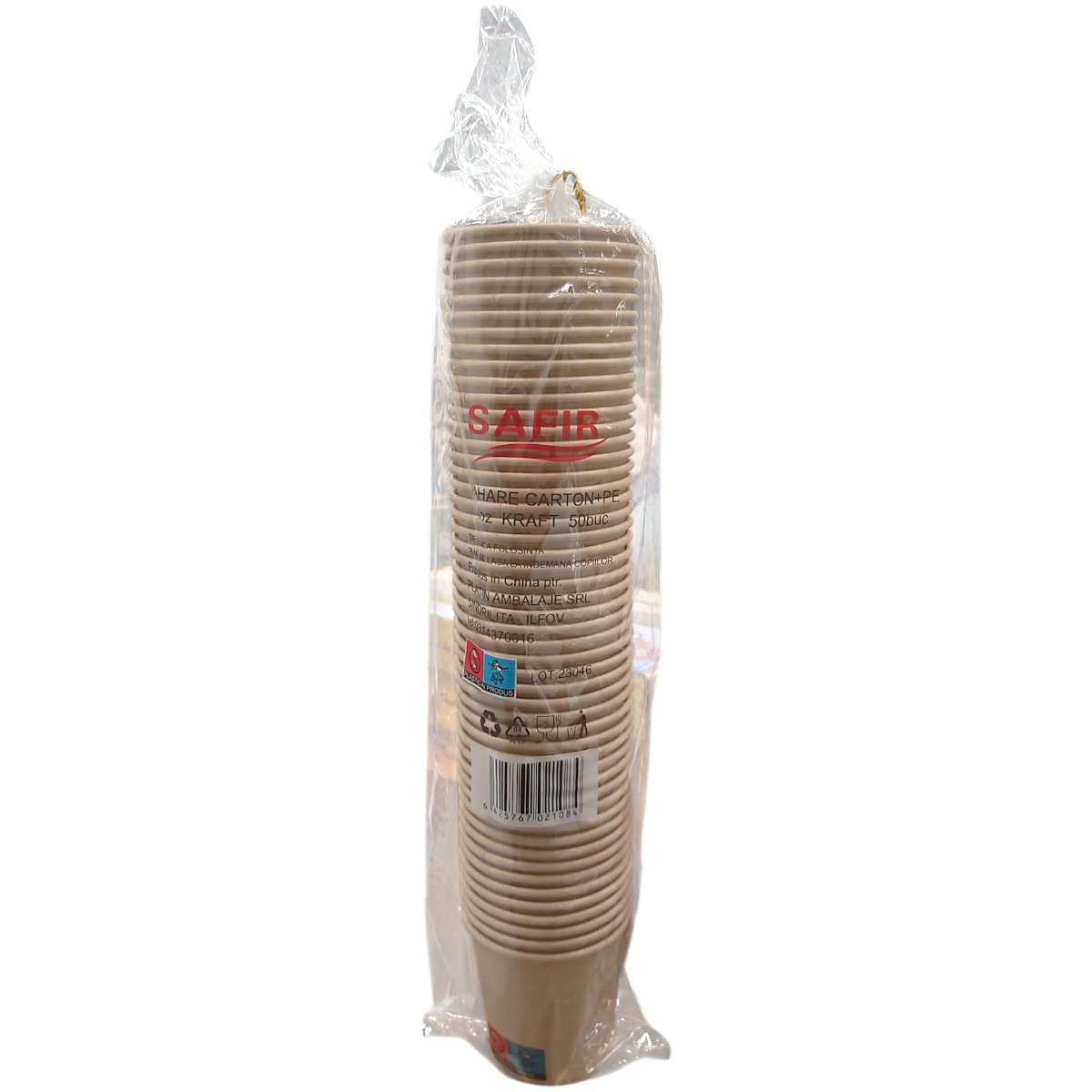 SAFIR PAHARE CARTON KRAFT 4.0 OZ 50 BUC/SET