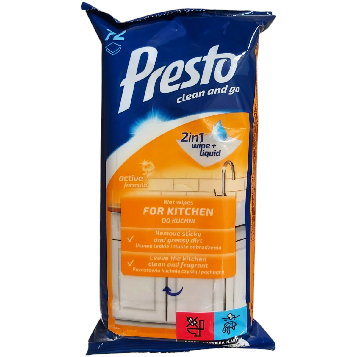 PRESTO SERVETELE UMEDE PENTRU BUCATARIE 72BUC