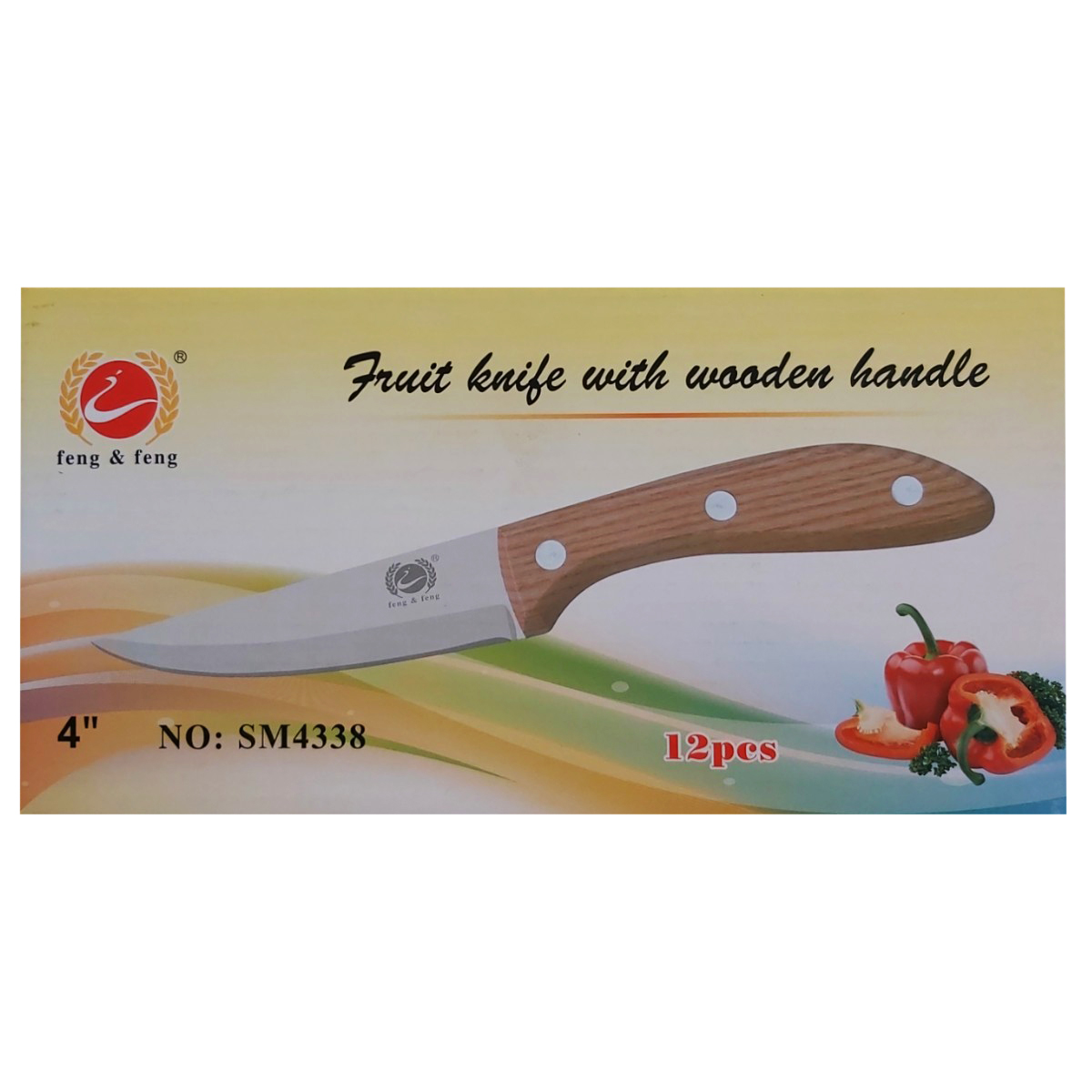 CUTIT INOX CU MANER LEMN SM4338