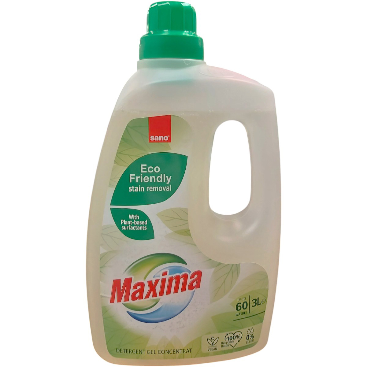 SANO MAXIMA DETERGENT GEL CONCENTRAT 3L ECO FRIENDLY
