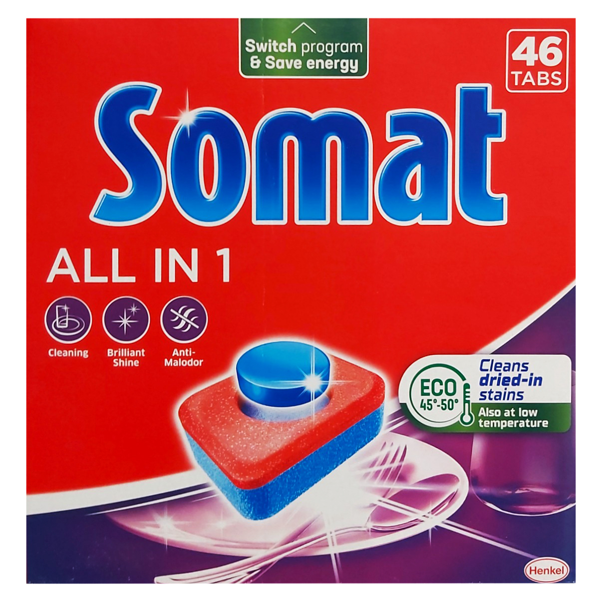 SOMAT DETERGENT VASE ALL IN 1 TABLETE 46BUC