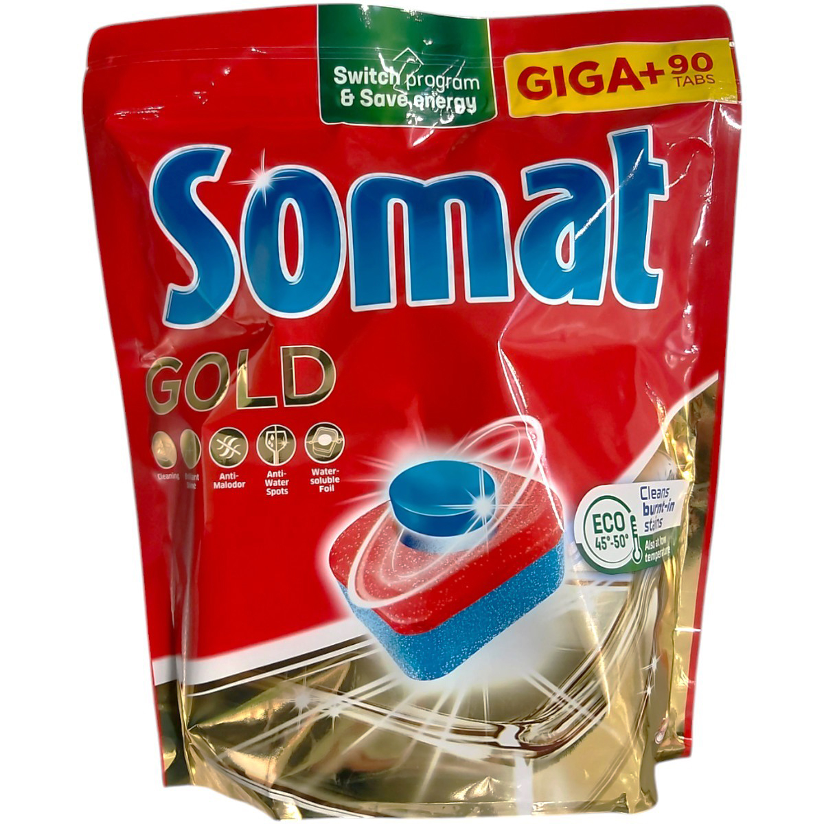 SOMAT DETERGENT VASE TABLETE GOLD 90BUC