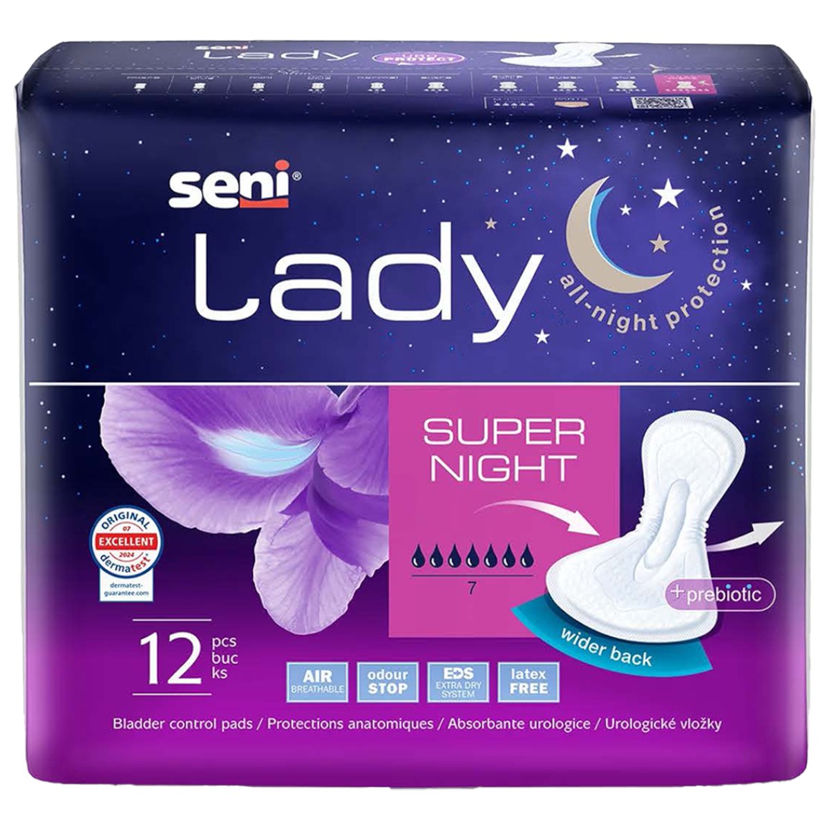 SENI LADY ABSORBANTE UROLOGICE SUPER NIGHT 12BUC