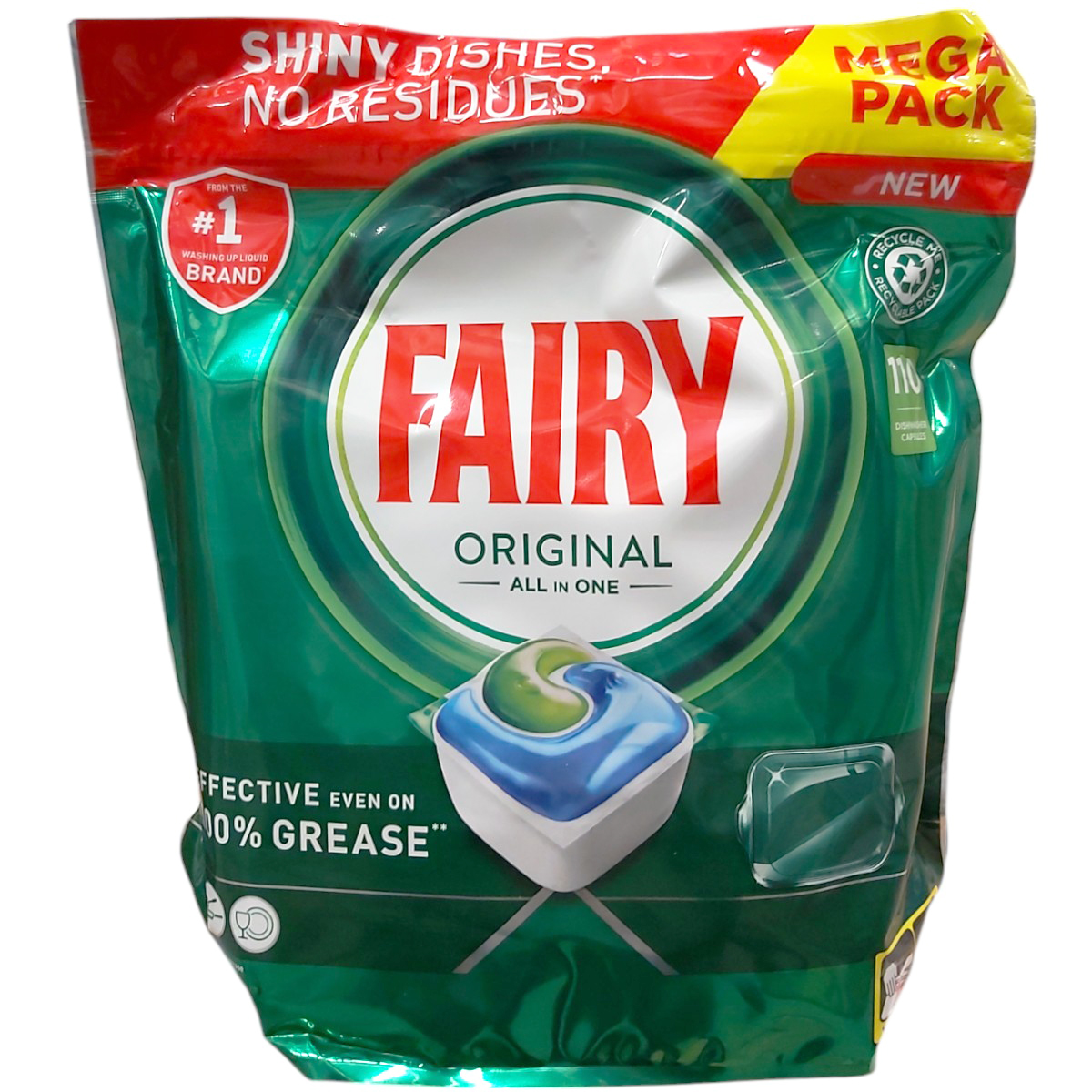 FAIRY ORIGINAL ALLIN1 DETERGENT DE VASE CAPSULE 110BUC