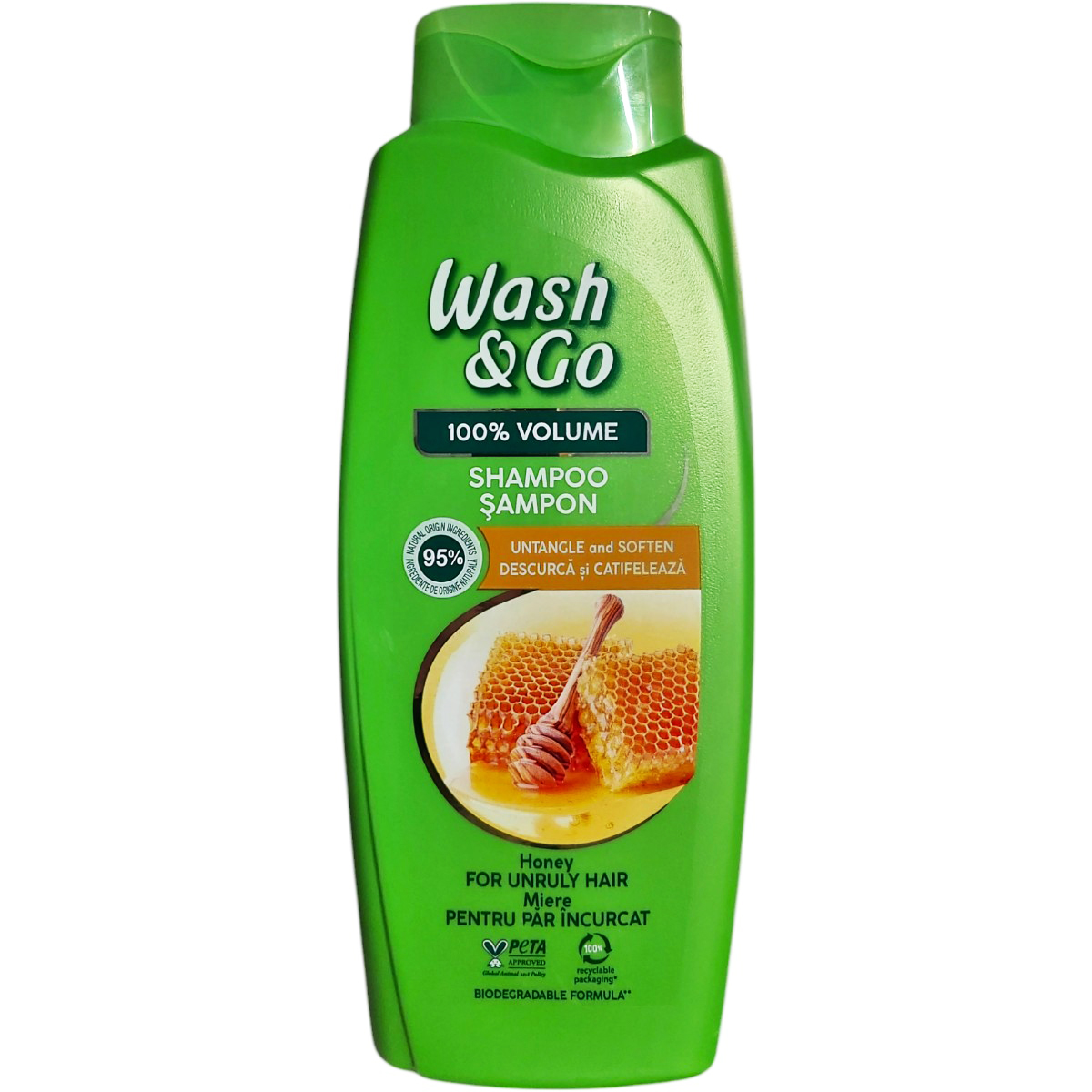 WASH&GO SAMPON PENTRU PAR INCURCAT CU MIERE 675ML