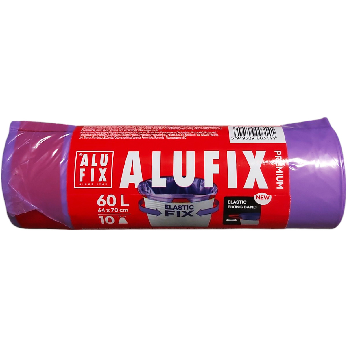 ALUFIX SACI MENAJERI 60L 64X70CM 10BUC/ROLA