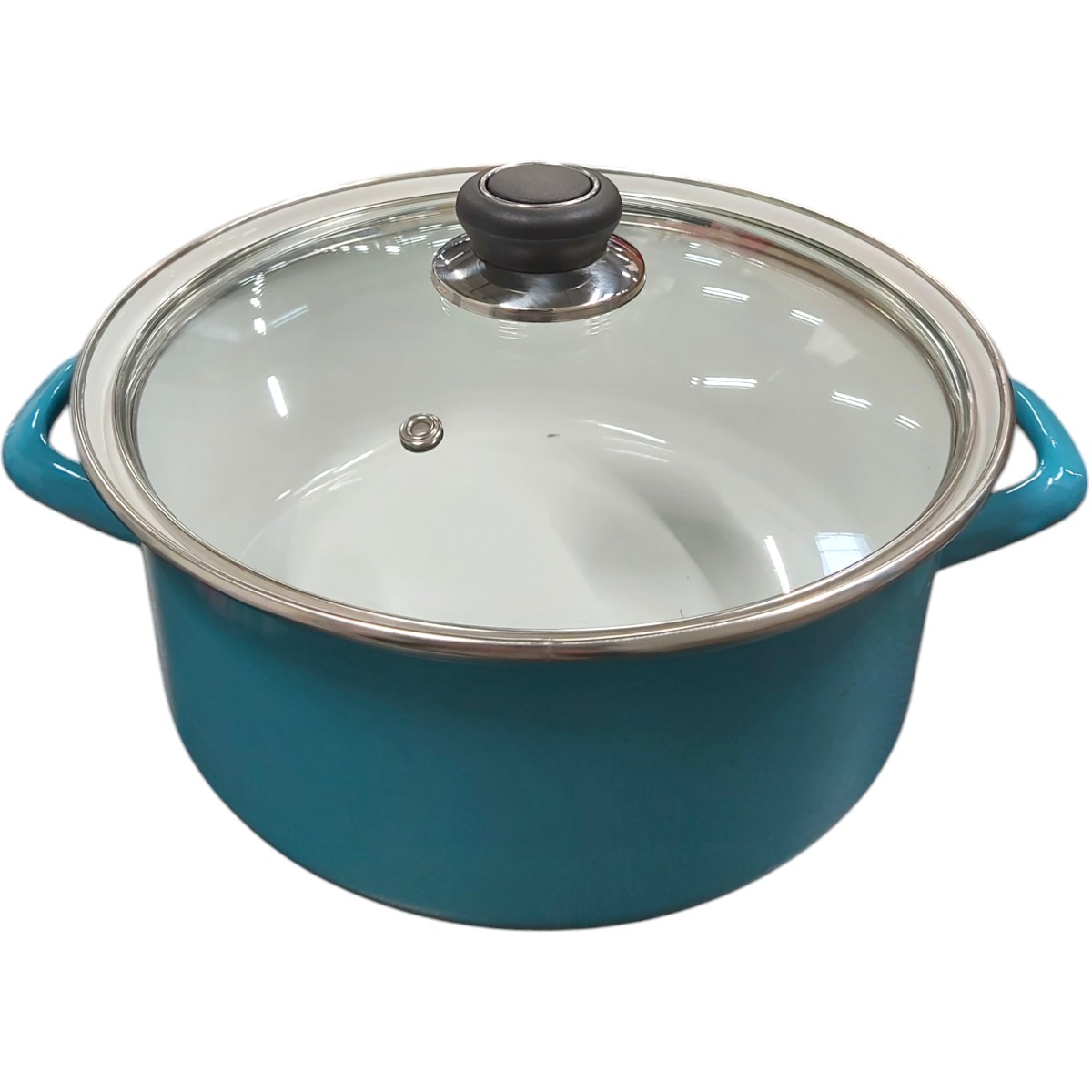 CRATITA BORDURA INOX CU CAPAC DE STICLA 24CM 313S/24ID/1