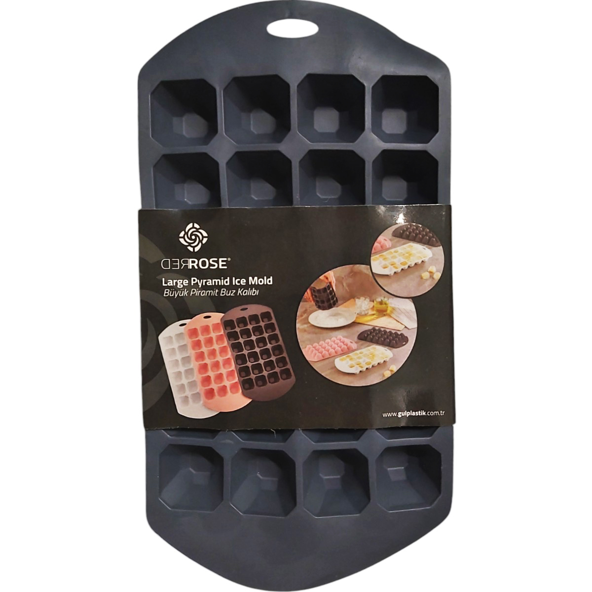 FORMA CUBURI GHEATA SILICON PYRAMID MARE GP147