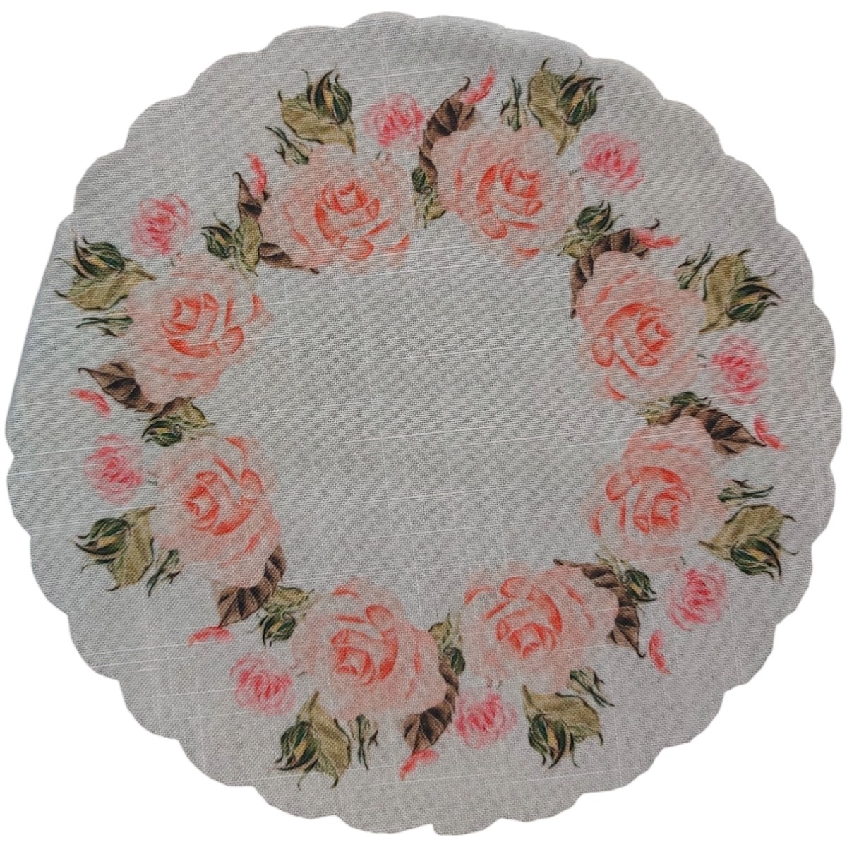 MRS QIN NAPRON POLYESTER ROTUND DE MASA 30CM 12BUC/SET