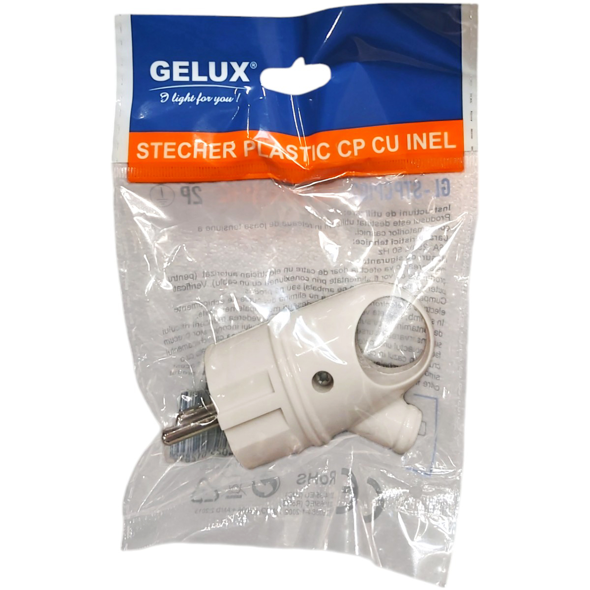 GELUX STECHER CU INEL CAUCIUC 250V STPCP102