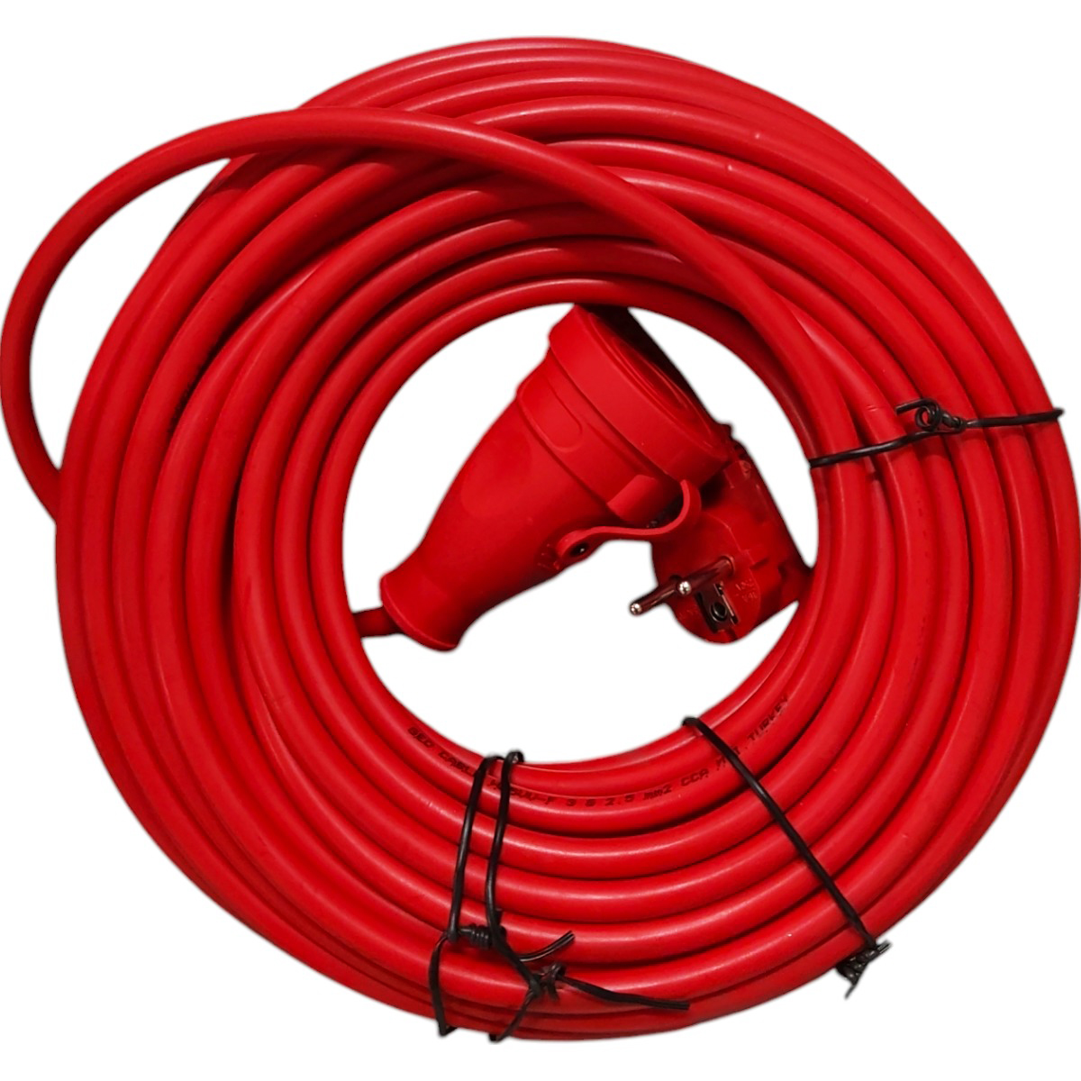 GELUX CORDON FISA+CUPLA ROSU 20M 3X2.5 MM