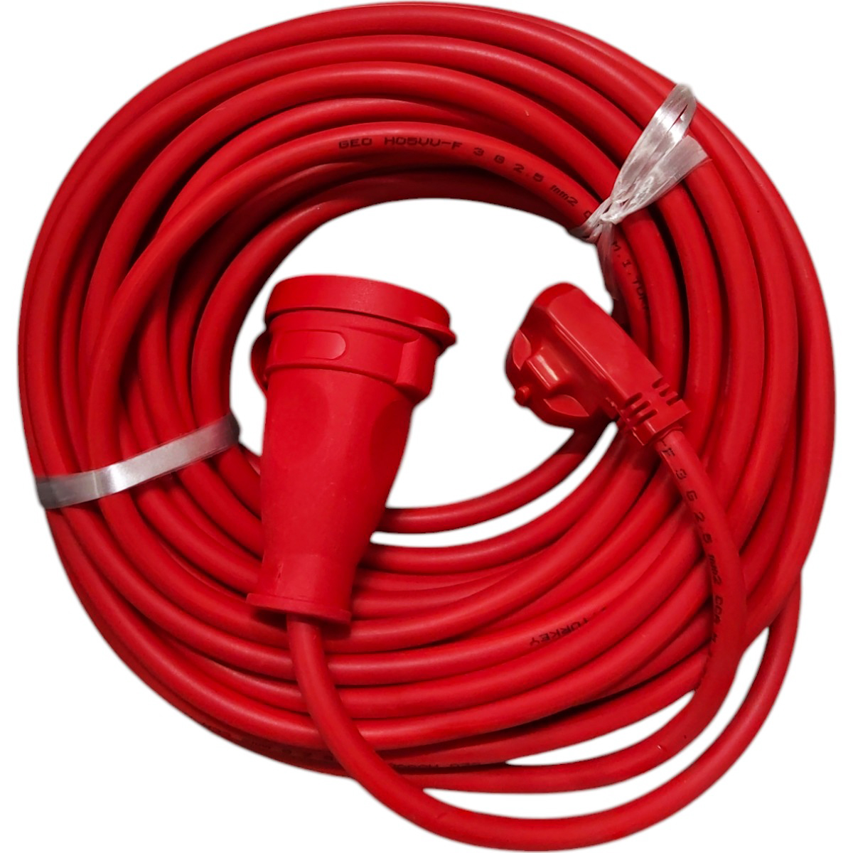 GELUX CORDON FISA+CUPLA ROSU 15M 3X2.5 MM