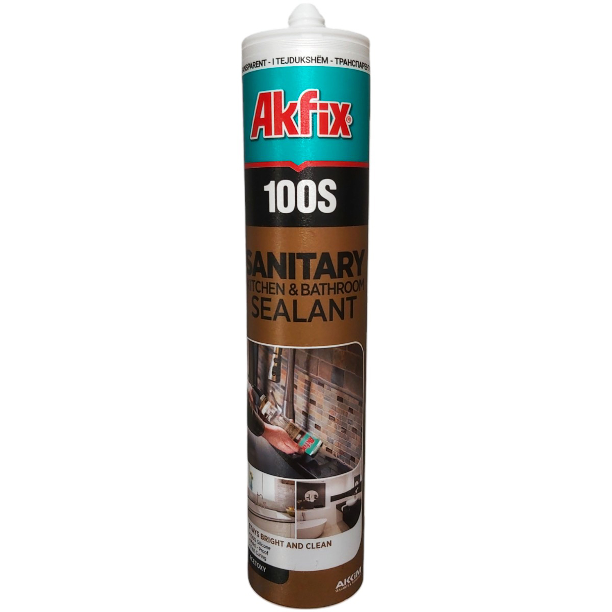 AKFIX SILICON SANITAR TRANSPARENT 280ML