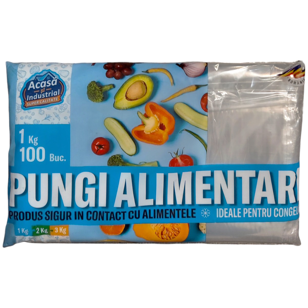 PUNGI ALIMENTARE UZ CASNIC 1KG 100BUC