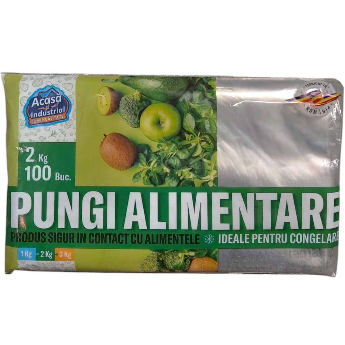 PUNGI ALIMENTARE UZ CASNIC 2KG 100BUC