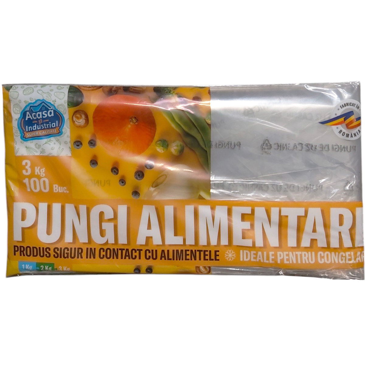 PUNGI ALIMENTARE UZ CASNIC 3KG 100BUC