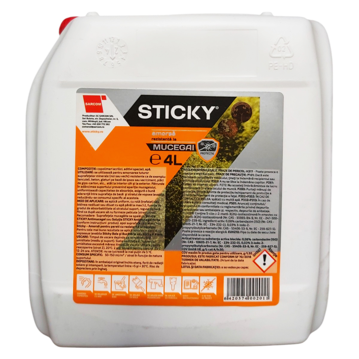 STICKY AMORSA PERETE ANTIMUCEGAI 4L
