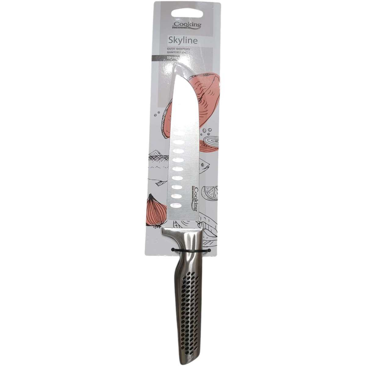 COOKING BY HEINNER CUTIT SANTOKU INOX 18CM SKYLINE HR-EVI-SK18