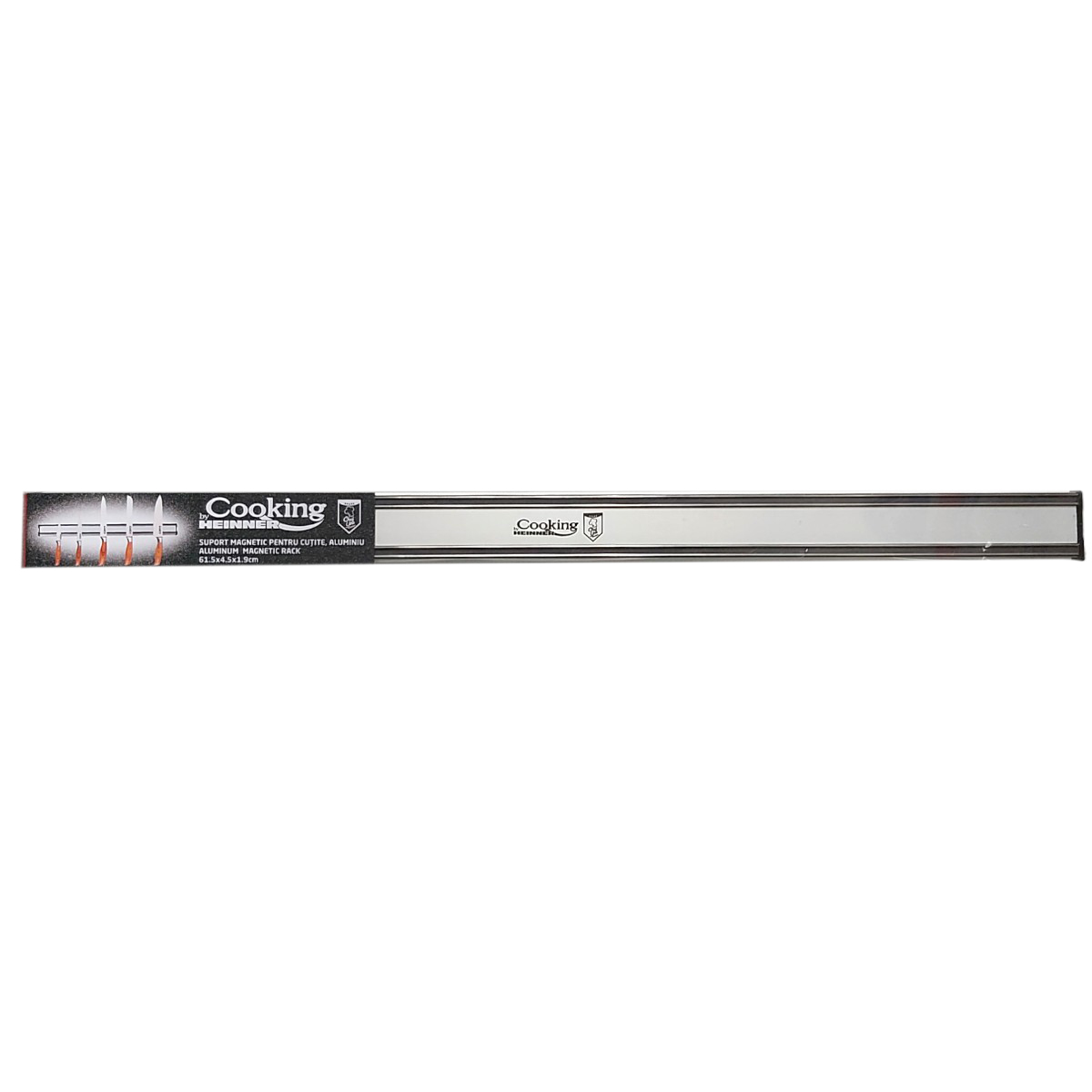 COOKING BY HEINNER SUPORT MAGNETIC ALIMINIU PENTRU CUTITE 61.5X4.5X1.9CM HR-EVI-403006
